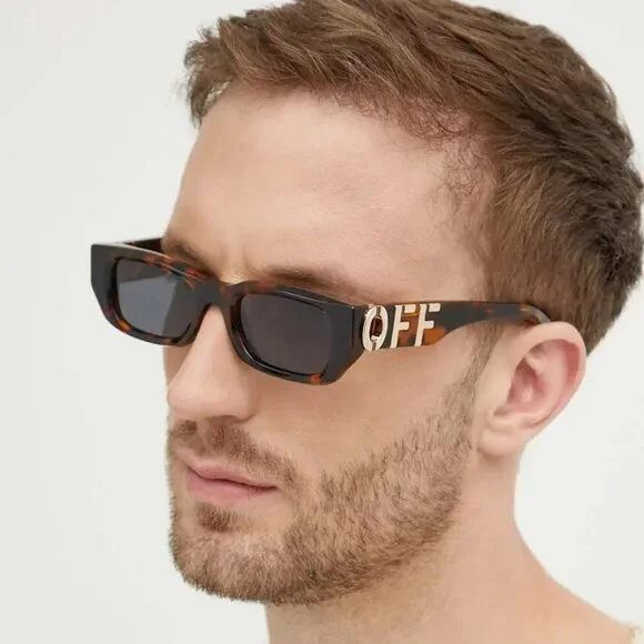 Off-White OERI124 FILLMORE 6007 Rectangle Sunglasses – Havana/Grey Off-White Oeri124 Fillmore Sunglasses In Multicolor - 12  main image 3